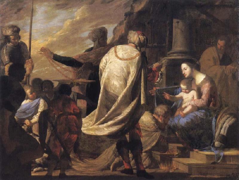 Bernardo Cavallino The adoration of the Magi Sweden oil painting art